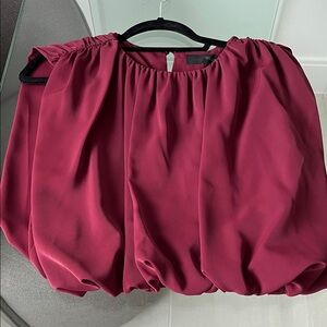 Elegant Burgundy Women's Top